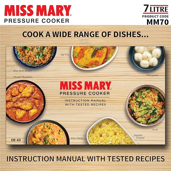 Hawkins 7 Litre Miss Mary Pressure Cooker (2 Pcs )  - Googie Store India