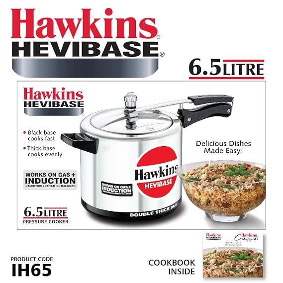 Hawkins 6.5 Litre Hevibase Pressure Cooker ( 1 Pcs ) - Googie Store India