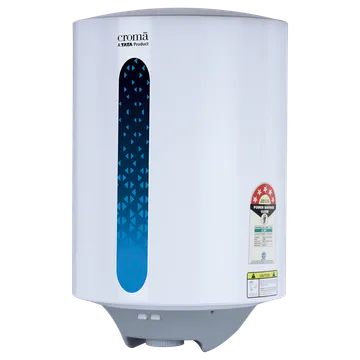 Croma 15 Litre 5 Star Vertical Storage Geyser with Temperature Control Knob (White) - Googie Store India