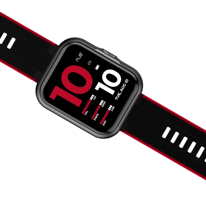 Playfit Dial 3 Pro Red Smart Watch 1 Pcs - Googie Store India