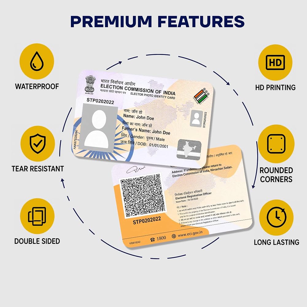Voter PVC Waterproof Card